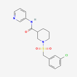 1-[(3-chlorobenzyl)sulfonyl]-N-3-pyridinyl-3-piperidinecarboxamide