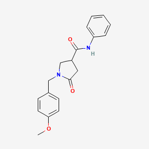 1-(4-methoxybenzyl)-5-oxo-N-phenyl-3-pyrrolidinecarboxamide