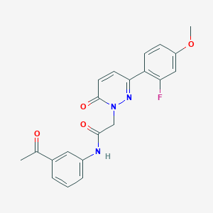 N-(3-acetylphenyl)-2-(3-(2-fluoro-4-methoxyphenyl)-6-oxopyridazin-1(6H)-yl)acetamide