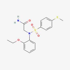 N~2~-(2-ethoxyphenyl)-N~2~-{[4-(methylsulfanyl)phenyl]sulfonyl}glycinamide