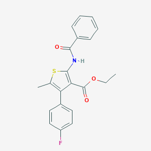 Ethyl 2-(benzoylamino)-4-(4-fluorophenyl)-5-methyl-3-thiophenecarboxylate
