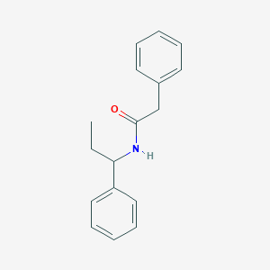 2-phenyl-N-(1-phenylpropyl)acetamide