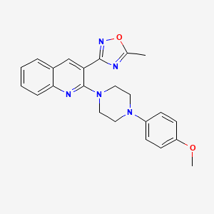 2-[4-(4-Methoxyphenyl)piperazin-1-yl]-3-(5-methyl-1,2,4-oxadiazol-3-yl)quinoline