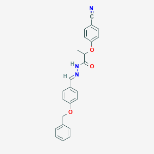N'-[4-(benzyloxy)benzylidene]-2-(4-cyanophenoxy)propanohydrazide