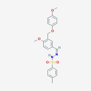N'-{4-methoxy-3-[(4-methoxyphenoxy)methyl]benzylidene}-4-methylbenzenesulfonohydrazide