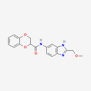 N-[2-(methoxymethyl)-1H-benzimidazol-5-yl]-2,3-dihydro-1,4-benzodioxine-2-carboxamide