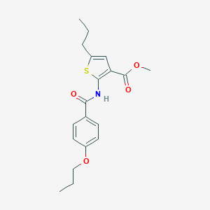 Methyl 2-[(4-propoxybenzoyl)amino]-5-propylthiophene-3-carboxylate