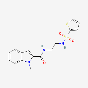 molecular formula C16H17N3O3S2 B4501520 1-methyl-N-{2-[(thiophen-2-ylsulfonyl)amino]ethyl}-1H-indole-2-carboxamide 