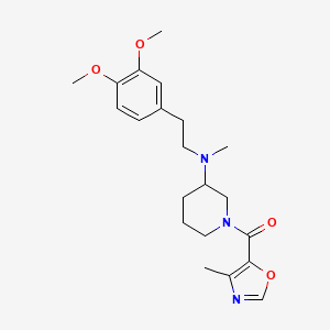 molecular formula C21H29N3O4 B4501523 N-[2-(3,4-二甲氧基苯基)乙基]-N-甲基-1-[(4-甲基-1,3-恶唑-5-基)羰基]-3-哌啶胺 