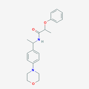 N-{1-[4-(4-morpholinyl)phenyl]ethyl}-2-phenoxypropanamide