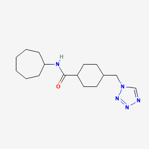 N-CYCLOHEPTYL-4-[(1H-1,2,3,4-TETRAZOL-1-YL)METHYL]CYCLOHEXANE-1-CARBOXAMIDE