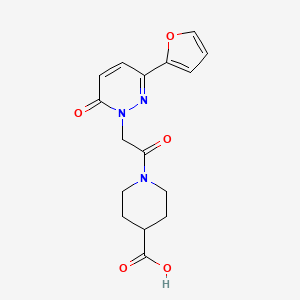 1-{[3-(furan-2-yl)-6-oxopyridazin-1(6H)-yl]acetyl}piperidine-4-carboxylic acid