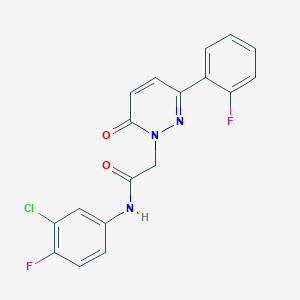 N-(3-chloro-4-fluorophenyl)-2-(3-(2-fluorophenyl)-6-oxopyridazin-1(6H)-yl)acetamide