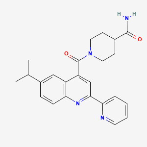 1-{[6-(Propan-2-yl)-2-(pyridin-2-yl)quinolin-4-yl]carbonyl}piperidine-4-carboxamide