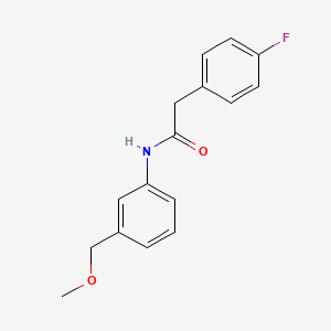 molecular formula C16H16FNO2 B4501595 2-(4-fluorophenyl)-N-[3-(methoxymethyl)phenyl]acetamide 