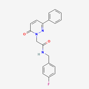 N-(4-fluorobenzyl)-2-(6-oxo-3-phenylpyridazin-1(6H)-yl)acetamide