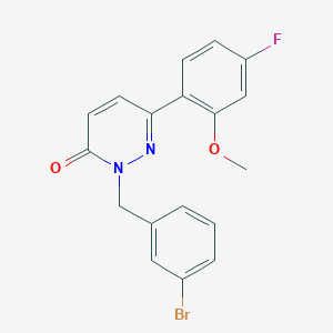 2-(3-bromobenzyl)-6-(4-fluoro-2-methoxyphenyl)pyridazin-3(2H)-one