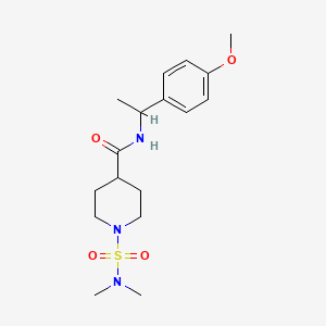 1-[(dimethylamino)sulfonyl]-N-[1-(4-methoxyphenyl)ethyl]-4-piperidinecarboxamide