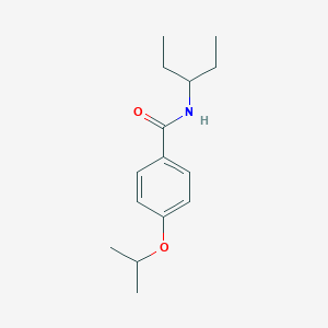 molecular formula C15H23NO2 B4501668 N-(1-乙基丙基)-4-异丙氧基苯甲酰胺 