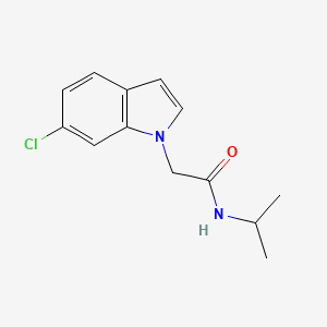 2-(6-chloro-1H-indol-1-yl)-N-(propan-2-yl)acetamide