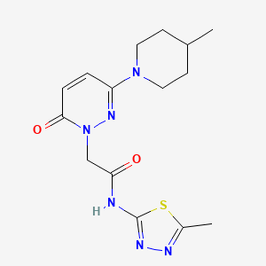 2-[3-(4-methylpiperidin-1-yl)-6-oxopyridazin-1(6H)-yl]-N-[(2E)-5-methyl-1,3,4-thiadiazol-2(3H)-ylidene]acetamide