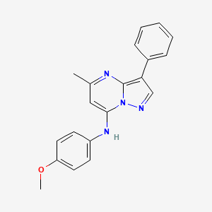 N-(4-methoxyphenyl)-5-methyl-3-phenylpyrazolo[1,5-a]pyrimidin-7-amine