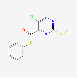 S-phenyl 5-chloro-2-(methylthio)-4-pyrimidinecarbothioate