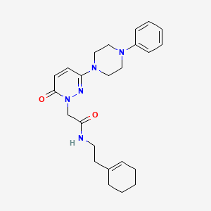 N-[2-(cyclohex-1-en-1-yl)ethyl]-2-[6-oxo-3-(4-phenylpiperazin-1-yl)pyridazin-1(6H)-yl]acetamide