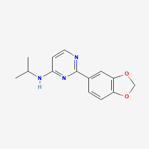 2-(1,3-benzodioxol-5-yl)-N-isopropylpyrimidin-4-amine