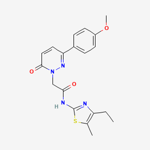 N-[(2Z)-4-ethyl-5-methyl-1,3-thiazol-2(3H)-ylidene]-2-[3-(4-methoxyphenyl)-6-oxopyridazin-1(6H)-yl]acetamide