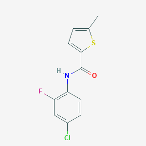 N-(4-chloro-2-fluorophenyl)-5-methylthiophene-2-carboxamide