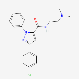 3-(4-chlorophenyl)-N-[2-(dimethylamino)ethyl]-1-phenyl-1H-pyrazole-5-carboxamide