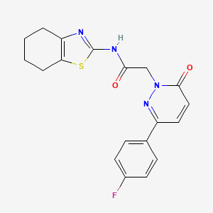 2-(3-(4-fluorophenyl)-6-oxopyridazin-1(6H)-yl)-N-(4,5,6,7-tetrahydrobenzo[d]thiazol-2-yl)acetamide