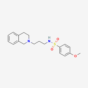 N-[3-(3,4-dihydro-2(1H)-isoquinolinyl)propyl]-4-methoxybenzenesulfonamide