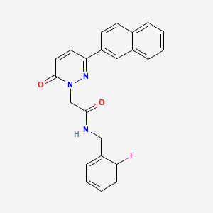 molecular formula C23H18FN3O2 B4501833 N-(2-fluorobenzyl)-2-(3-(naphthalen-2-yl)-6-oxopyridazin-1(6H)-yl)acetamide 