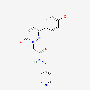 2-(3-(4-methoxyphenyl)-6-oxopyridazin-1(6H)-yl)-N-(pyridin-4-ylmethyl)acetamide