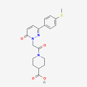 1-({3-[4-(methylsulfanyl)phenyl]-6-oxopyridazin-1(6H)-yl}acetyl)piperidine-4-carboxylic acid