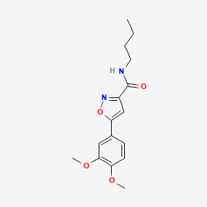 molecular formula C16H20N2O4 B4501884 N-丁基-5-(3,4-二甲氧基苯基)-3-异恶唑甲酰胺 