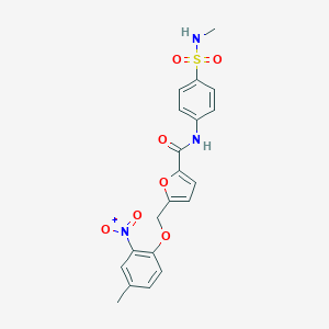 5-[(4-methyl-2-nitrophenoxy)methyl]-N-[4-(methylsulfamoyl)phenyl]furan-2-carboxamide