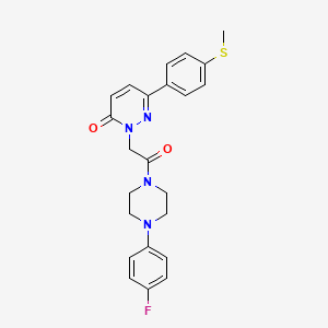 2-{2-[4-(4-fluorophenyl)piperazino]-2-oxoethyl}-6-[4-(methylsulfanyl)phenyl]-3(2H)-pyridazinone