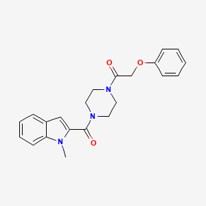 1-{4-[(1-methyl-1H-indol-2-yl)carbonyl]piperazin-1-yl}-2-phenoxyethanone