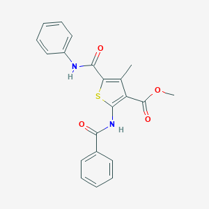 Methyl 5-(anilinocarbonyl)-2-(benzoylamino)-4-methyl-3-thiophenecarboxylate