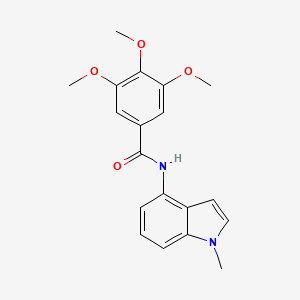 3,4,5-trimethoxy-N-(1-methyl-1H-indol-4-yl)benzamide