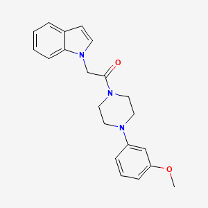 2-(1H-indol-1-yl)-1-(4-(3-methoxyphenyl)piperazin-1-yl)ethanone