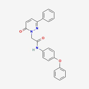 molecular formula C24H19N3O3 B4501930 2-(6-oxo-3-phenylpyridazin-1(6H)-yl)-N-(4-phenoxyphenyl)acetamide 