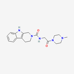 molecular formula C19H25N5O2 B4501949 N-[2-(4-methyl-1-piperazinyl)-2-oxoethyl]-1,3,4,9-tetrahydro-2H-beta-carboline-2-carboxamide 