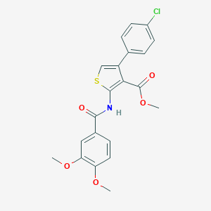 Methyl 4-(4-chlorophenyl)-2-[(3,4-dimethoxybenzoyl)amino]-3-thiophenecarboxylate