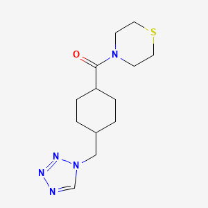 4-{[4-(1H-tetrazol-1-ylmethyl)cyclohexyl]carbonyl}thiomorpholine