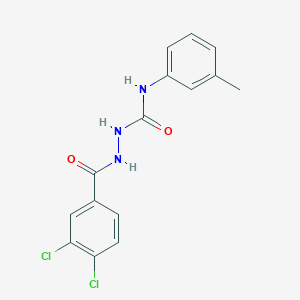 molecular formula C15H13Cl2N3O2 B450198 2-(3,4-dichlorobenzoyl)-N-(3-methylphenyl)hydrazinecarboxamide 