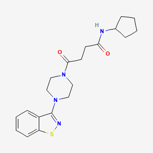 4-[4-(1,2-benzisothiazol-3-yl)piperazino]-N~1~-cyclopentyl-4-oxobutanamide